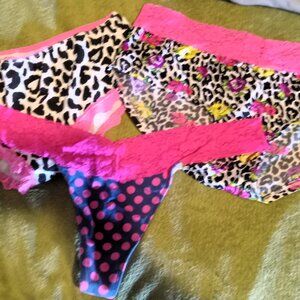 Bundle Of 3 Never Worn Panties / Hipsters / Thong - Size 8 / 9